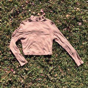 ASOS mock neck long sleeve crop